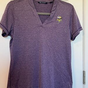Cutter & Buck Women’s sz S Minnesota Vikings Heathered Purple Shirt
